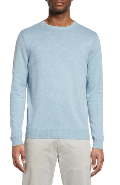 Shop Treasure & Bond Cotton & Cashmere Crew Sweater In Blue Smoke