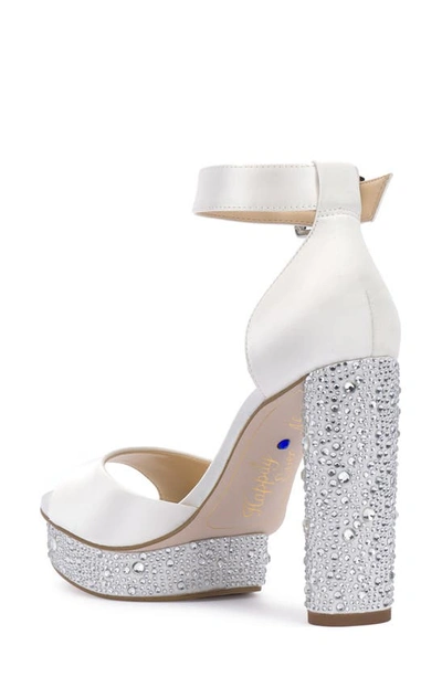 Jessica Simpson Everyn Ankle Strap Platform Sandal In White
