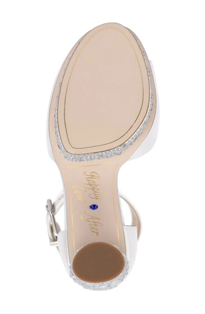 Jessica Simpson Everyn Ankle Strap Platform Sandal In White