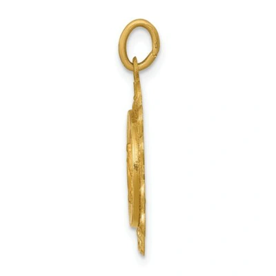 Pre-owned Accessories & Jewelry 14k Gelbgold Poliert & Satin Gesegnet Jungfrau Maria Wundertätige Medaille Charm