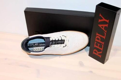 Pre-owned Replay Leder-sneaker Schnürer Halbschuh Hyperflex - Blog Game White - Neu&ovp