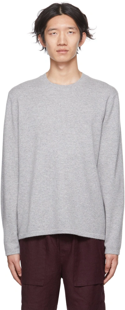Shop Vince Gray Cashmere Sweater In H Grey-061hgy