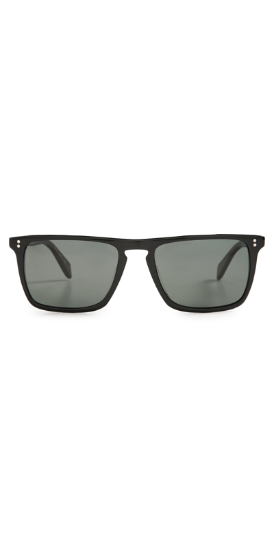 Shop Oliver Peoples Bernardo 54 Sunglasses In Bk/ Crystal/ Midnight Exp Po