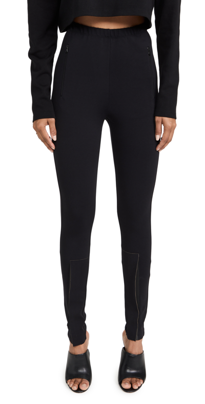 Shop Wardrobe.nyc Wardrobe. Nyc Front Zip Legging Black