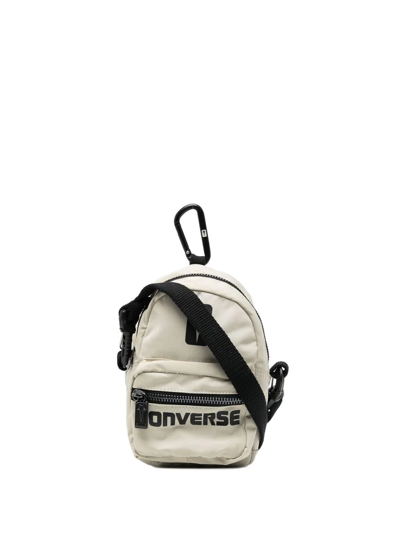 Shop Rick Owens Drkshdw X Converse Mini Crossbody Bag In Neutrals