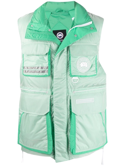 Shop Canada Goose X-ray Freestyle Gilet In Green