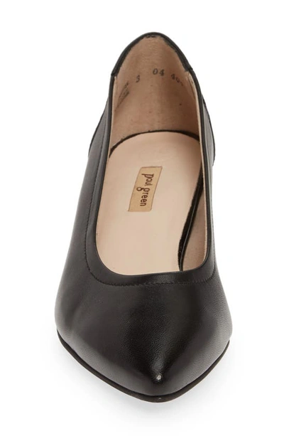 Shop Paul Green Tammy Pump In Black Soft Nappa