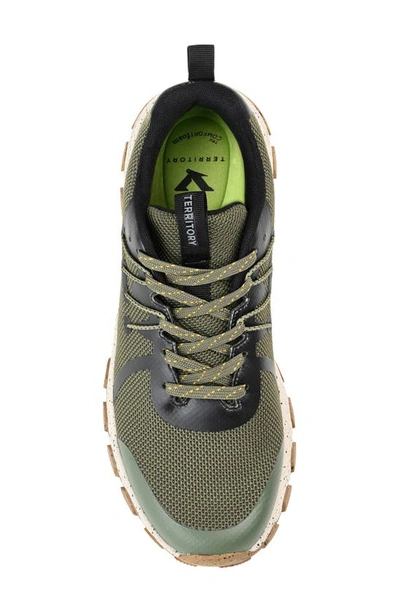 Shop Territory Boots Mohave Knit Trail Sneaker In Green