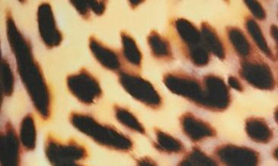 Shop Stella Mccartney Cheetah Print Silk Crêpe De Chine Minidress In 8402 Tortoise Shell