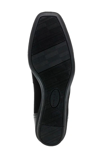 Anne Klein Malani Wedge Square Toe Pump In Black Multi Fb