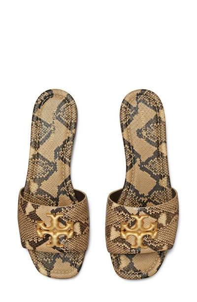 Tory Burch Eleanor Embellished Leather Sandals In Desert Dusk | ModeSens