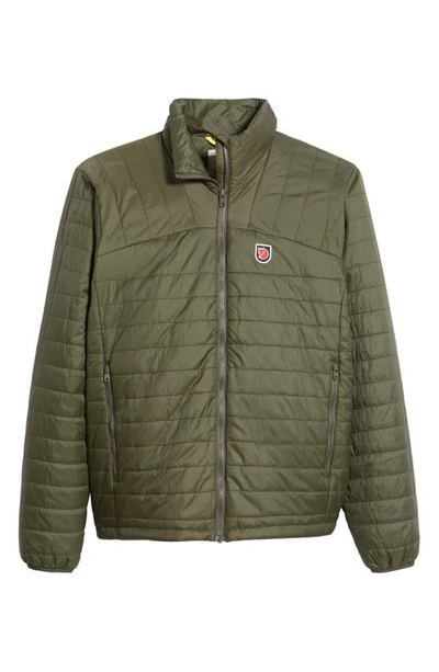 Shop Fjall Raven Expedition X-latt Quilted Jacket In Deep Forest