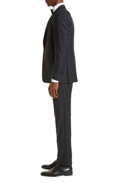 Shop Thom Sweeney Peaked Lapel Dinner Jacket In Midnight Navy