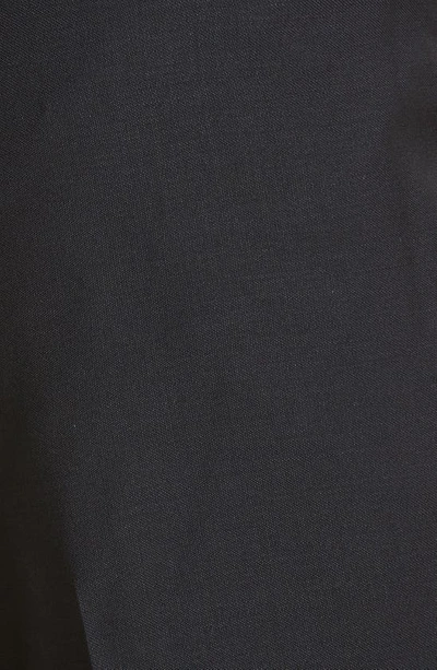 Thom Sweeney Tailored Wool Blend Tuxedo Trousers In Midnight Navy