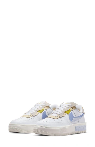 Nike Women's Air Force 1 Fontank Topa Shoes In White/phantom/lemon  Drop/light Marine | ModeSens