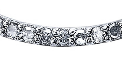 Shop Sheryl Lowe Pavé Diamond Teardrop Earrings In Silver