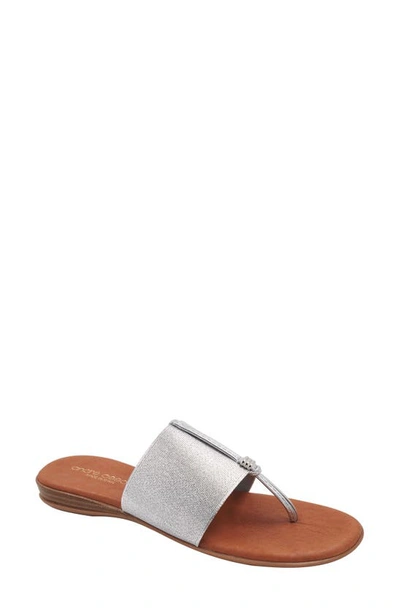 Shop Andre Assous Nice Featherweights™ Slide Sandal In Silver