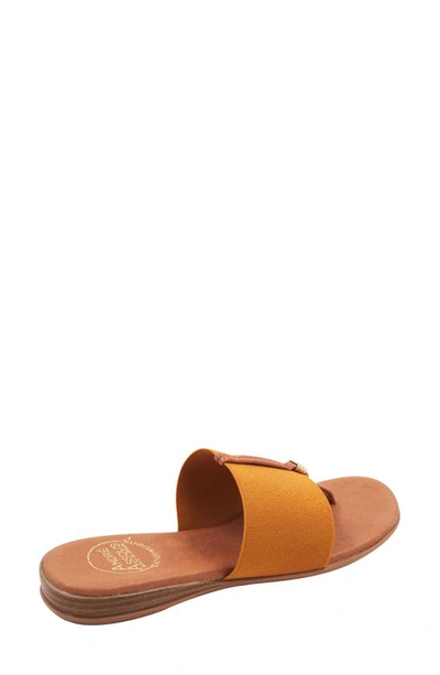 Shop Andre Assous Nice Featherweights™ Slide Sandal In Marigold