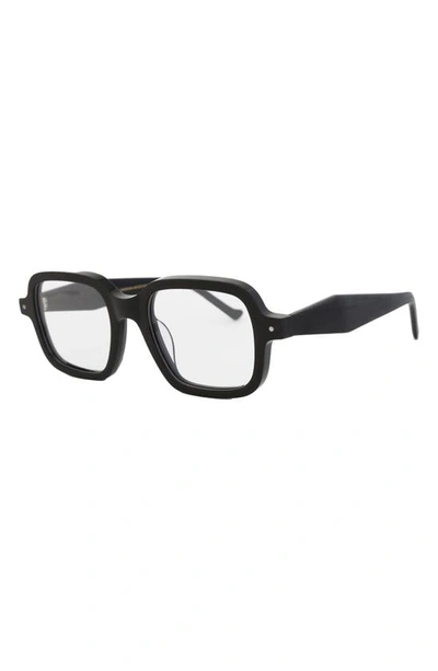 Shop Grey Ant Sext Square Reading Glasses In Black/ Clear