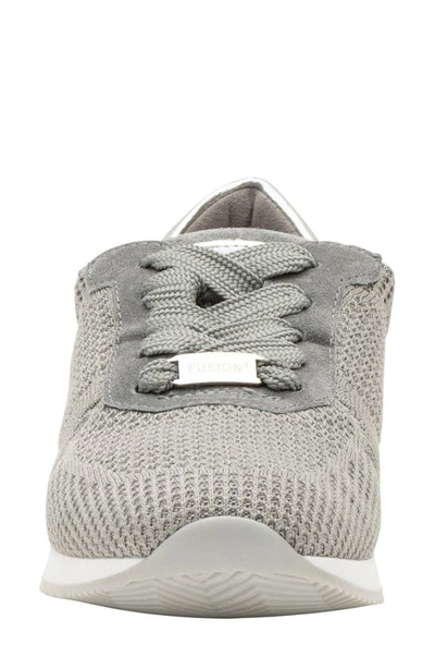 Shop Ara Leigh Lace-up Sneaker In Oyster Stretch