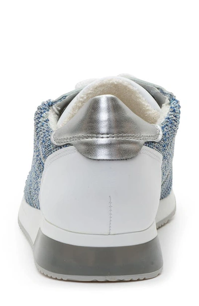 Ara Leigh Lace-up Sneaker In Aqua-multi Wovenstretch