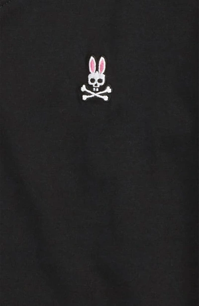 Shop Psycho Bunny V-neck T-shirt In Black