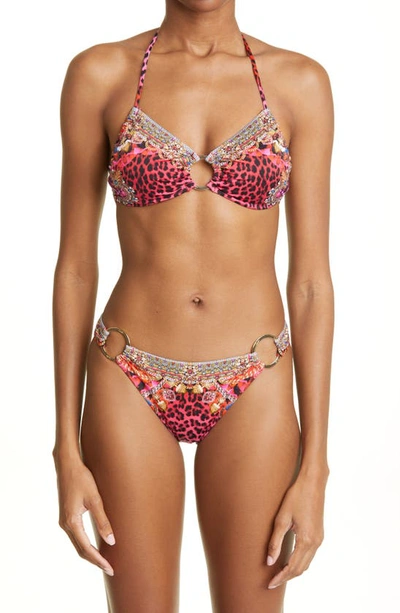 heks zonsondergang Immoraliteit Camilla Artesania Mania Leopard-print Bikini Bottom | ModeSens