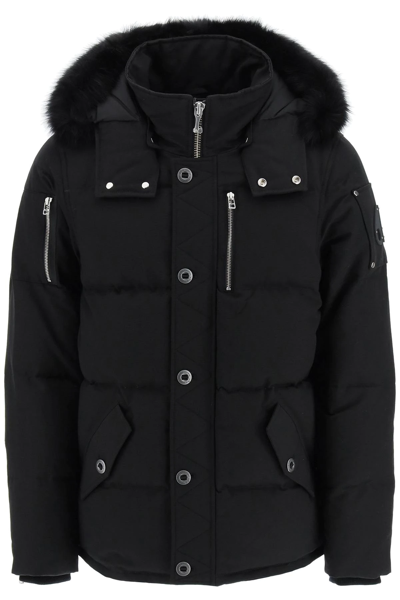 Shop Moose Knuckles 3q Down Jacket In Black