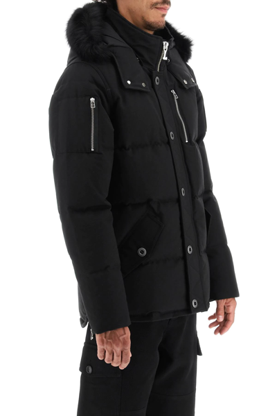 Shop Moose Knuckles 3q Down Jacket In Black