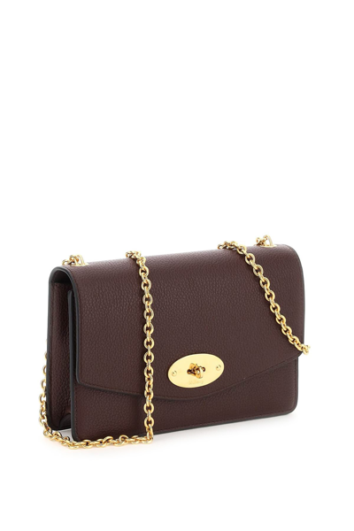 Shop Mulberry Small Darley Bag In Purple
