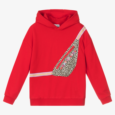 Shop Marc Jacobs Teen Girls Red Cotton Hoodie