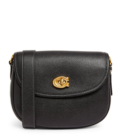 Coach Leather Willow Saddle Bag In Black | ModeSens