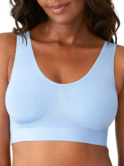 Shop Wacoal B-smooth Bralette In Chambray Blue