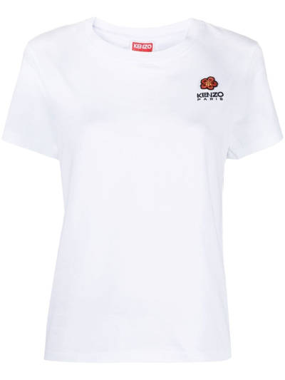 Shop Kenzo T-shirt With Embroidery In White