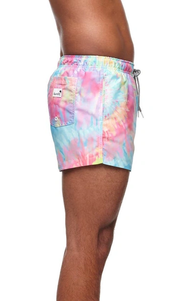 Boardies Spiral Tie Dye Iii Shortie Swim Trunks In Multi
