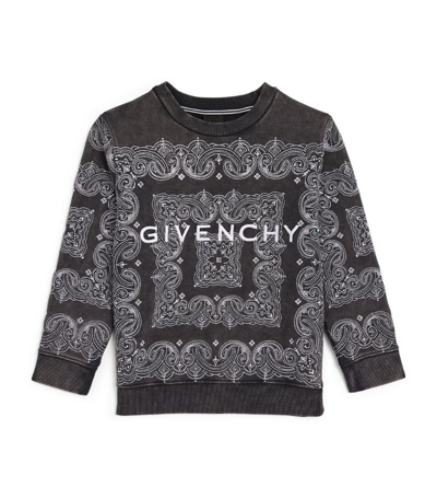 Shop Givenchy Kids Bandana Print Sweatshirt (4-14 Years) In Black