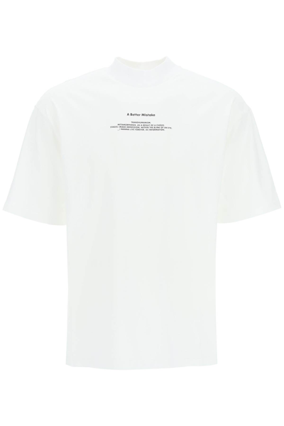 Shop A Better Mistake Glitch T-shirt In White (white)