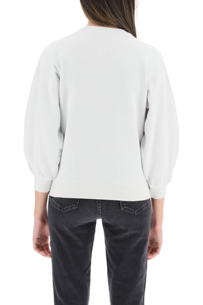 Shop Agolde Thora Sweatshirt In Paper Mache (white)