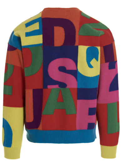 Shop Dsquared2 Alphabet Sweater In Multicolor