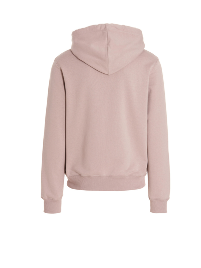 Shop Lanvin Logo Embroidery Hoodie In Pink
