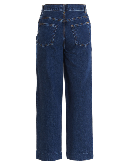 Shop Apc New Operator Jeans In Blue