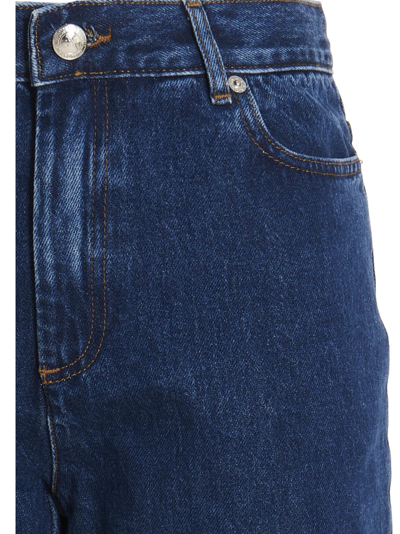 Shop Apc New Operator Jeans In Blue