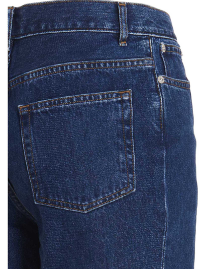 Shop Apc New Operator Jeans In Blue