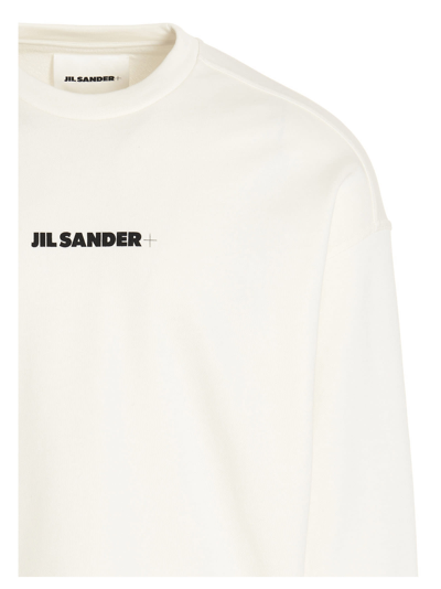Shop Jil Sander Logo Sweatshirt In White