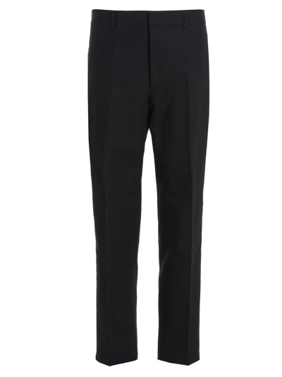 Shop Jil Sander Cotton Trousers In Blue