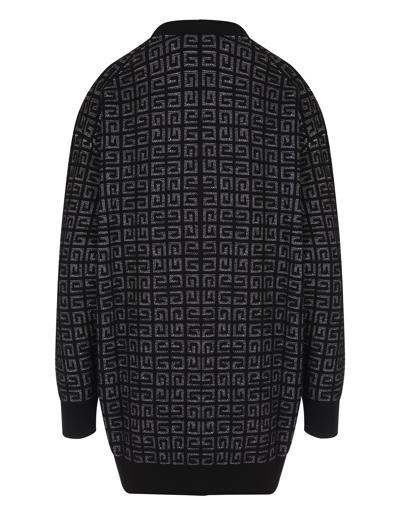 Shop Givenchy Woman Black Oversize Cardigan In Cashmere 4g