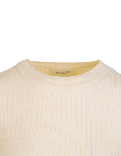 Shop Sportmax Beige Canore Sweater