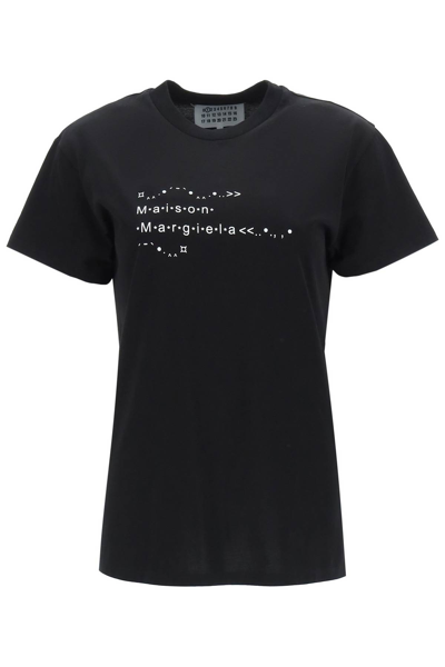 Shop Maison Margiela Font Generator T-shirt In Black (black)