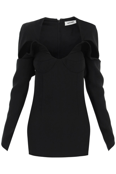 Shop Monot Sweetheart Mini Dress In Black (black)