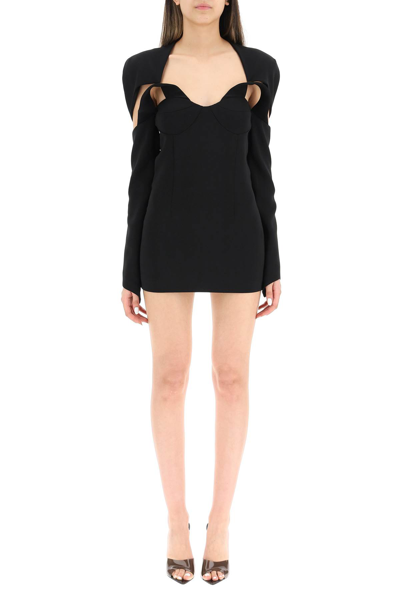 Shop Monot Sweetheart Mini Dress In Black (black)